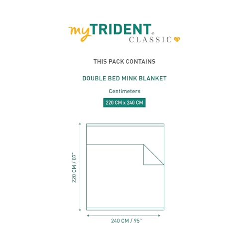 Image of MYTRIDENT Blanket for Winter Double Size, Classic Cloud Cuddle Collection, 4 Kg Blanket Double - Aster