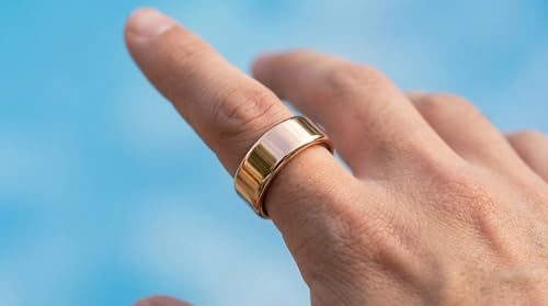 Image of Loop Smart Ring - Health & Fitness Tracker Colors | Water-Resistant (IP68, 5ATM) | Long-Lasting Battery Life (Gold, 12)