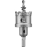 1-1/2” Hole Saw for Cutting Metal Sheet, 38mm Tungsten Carbide Tipped (TCT) Drill Bit Circular Cutte