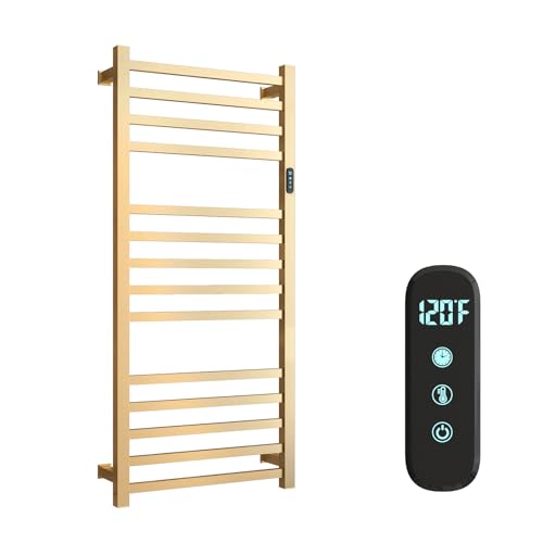 14 Bars Luxury Towel Warmers Wall Mounted Heated Towel Rack, Towel Warmer for Bathroom with Timer...