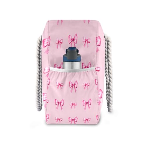 Bow Tie 3 Beach Tote Bag for Women Large Pool Bags Carry On Bag With Wet Compartment for Beach Travel with Pocket Zipper Outdoor Tote Bag3