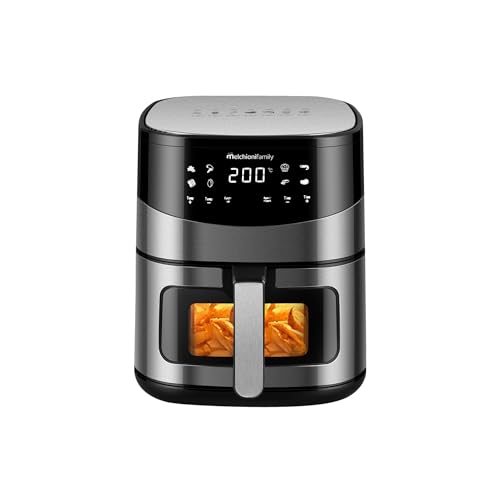 Melchioni Family | ARIANNA Friggitrice ad Aria 6,5L con Doppia Resistenza | Air Fryer con Display...