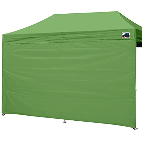 Image of Eurmax USA 10x20 Pop Up Canopy SunWall-UV Protection for Tents,Blocks Sunlight&Wind,Water Resistant Side Wall Only,Easy Hook & Loop Installation,Fit for 20FT Straight Leg Shelters&Gazebo,Field Green
