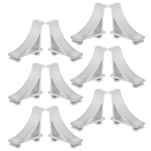 LOORGVEL 12 piezas Soportes Metálicos para Estantes de Congelador Clips de Sujeción para Refrigerador y Freezer Ganchos de Fijación Multiusos para Nevera y Frigorífico