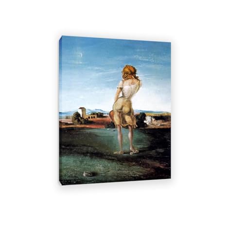 Art classique Fille de l'Ampurdan : Impression sur toile premium FLUCK avec cadre interne