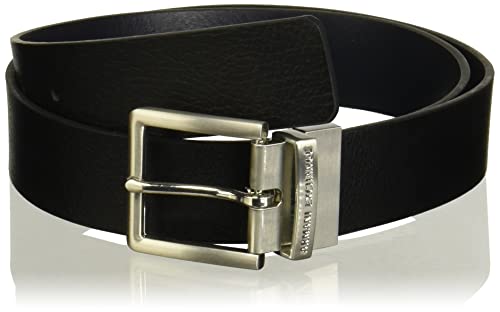 Armani Exchange Leather Belt Ceinture, Noir (Black/Navy 43020), 115 (Taille Fabricant: 40) Homme