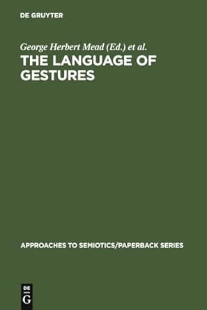 The Language of Gestures: 6 Reprint 2010 Edition book cover