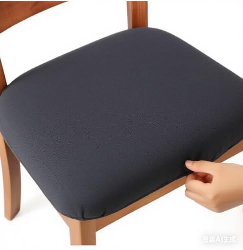 Granbest Jacquard Esszimmerstuhl Sitzbezüge, High Stretch Esszimmerstuhl Slipcovers Anti-Staub Sitzschutz für Esszimmer, Küche