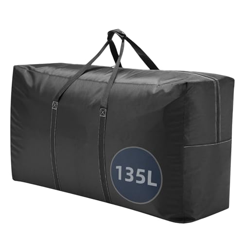 Extra Large travel duffel bag with Strong Handles Waterproof duffel bag Durable Zippers Extra Large Storage Totes for Space Saving and Moving Supplies