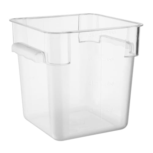 Boîte carrée Vogue Hygiplas 7 l bac de stockage en plastique transparent