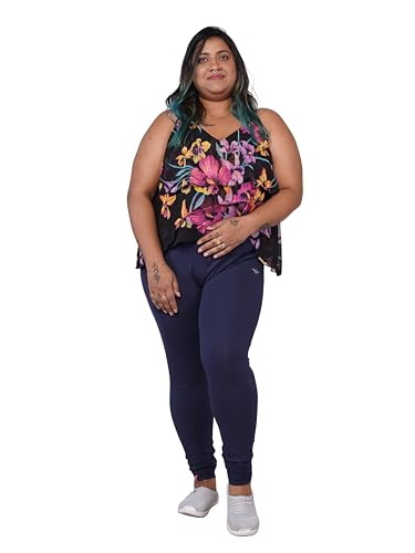 Image of Ladies Cotton Legging | Buttery Soft Stretchy Fit | Churidar Length | Leggings for Women and Girls | Small - 3XL Plus