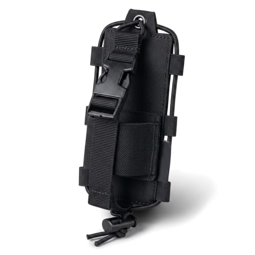 Riñonera de cinturón para walkie talkie y adaptador MOLLE para montaña