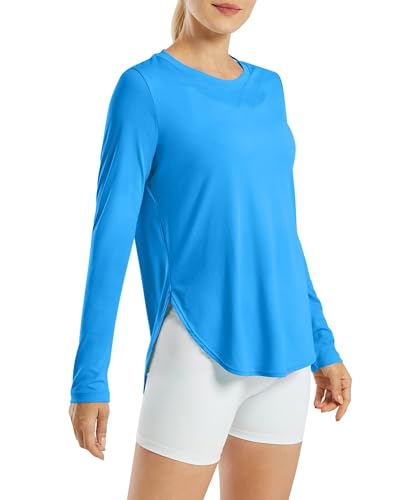 Image of G4Free Lightbreeze Womens UPF 50+ Long Sleeve Workout Tops Quick Dry UV Sun Shirt Running Gym Hiking Yoga Casual Lightweight