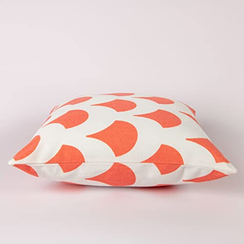 CUSHY HOME 4 Pack Matching Cushion Covers Geometric Luxury Pillowcases for Livingroom Sofa Bedroom with Invisible Zipper 45cm x 45cm 18x18 inches Orange - Image 3