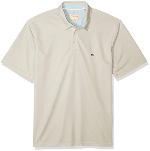 Quiksilver Waterman Men's Water 2 Polo Shirt, Lunar Rock, S
