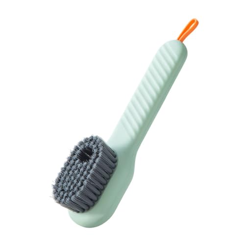 Multi Purpose Foam Brush Long Service Life Scrub Brush For Cleaning Shoes, Clothes, And Utensils With Built In Liquid Storage (Green)
