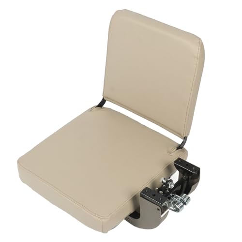 Walfront Silla Plegable para Vehículos Recreativos, Cuero Sintético Duradero y Estructura de Acero Laminado en Frío, Cómoda Silla Que Ahorra Espacio para Uso en Yates y Vehículos Recreativos