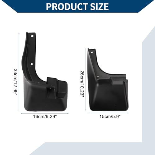 Image of Mud Flaps Splash Guards W /Mount Accessories for Toyota Vios FS 2017-2019 Front & Rear Mud Guards