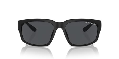 Armani Exchange Men's Ax4142su Universal Fit Rectangular Sunglasses