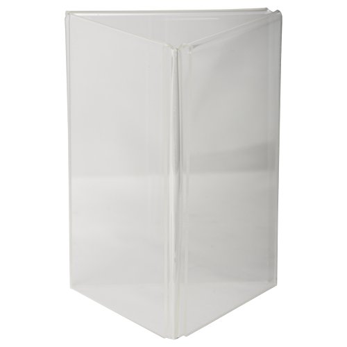 Clear-Ad - LHE-57 - Acrylic 3-Sided Table Tent Menu Holder 5x7 (Pack of 3)