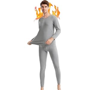 Mens Thermal Underwear Set Long Johns Thermals for Men Base Layer Top & Bottom Ultra Soft Sets Gifts for Men with Box