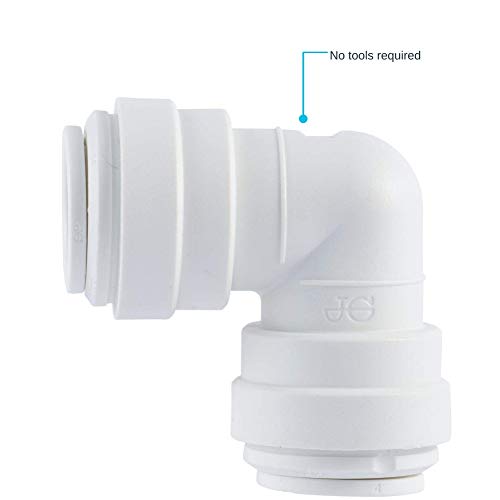 John Guest Speedfit 3/8 Inch Od Union 90 Degree Elbow Connector, Push To Connect Plastic Plumbing Fitting, Pp0312Wp #TOP3
