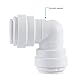 John Guest Speedfit 3/8 Inch OD Union 90 Degree Elbow Connector, Push to Connect Plastic Plumbing Fitting, PP0312WP