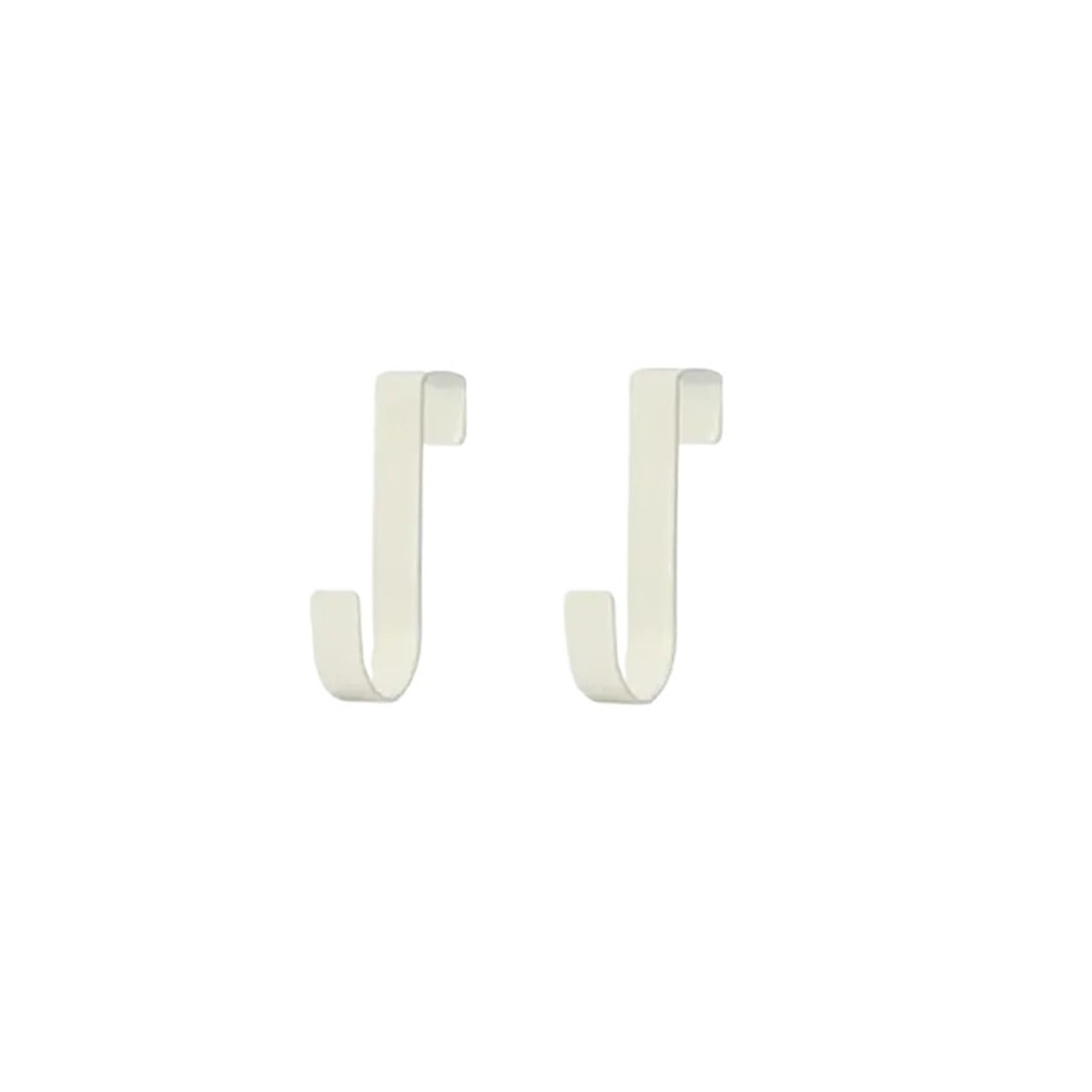 Pexlor White 2Pcs Multi-Purpose Hook For Kitchen Cabinet Door, Clothes Hat Towel Hanger(White 2Pcs)