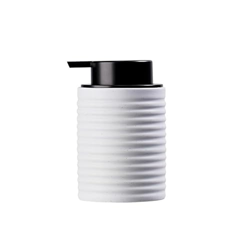 Bathroom Ceramic Dispensing Bottles Shampoo Body Wash Portioning Press Lotion Bottle