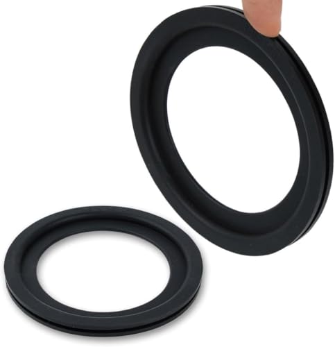 Image of Replacement 385311658 RV Toilet Seal Fits 300 310 320 Series Pedal Flush RV Toilets Rubber Flush Ball Seal Gasket Solve The Leakage Problem (2 Pack)