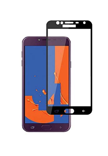 Image of Screen Protector for Samsung Galaxy J4 2018 (Black) Tempered Glass Edge-to-Edge 6D Screen Guard With Installation Kit