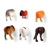 Kikkerland Farm Animal Butt Magnets, Set of 6 (MG26)