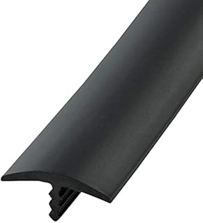 Edge Supply Black 3/4 in x 25 Ft Center Barb Tee Moulding T Molding Hobbyist Pack, Small Projects...