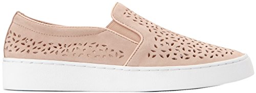 Vionic Women's Splendid Midi Perf Slip-on - Ladies Sneakers with Concealed Orthotic Arch Support Dusty Pink 7 M US
