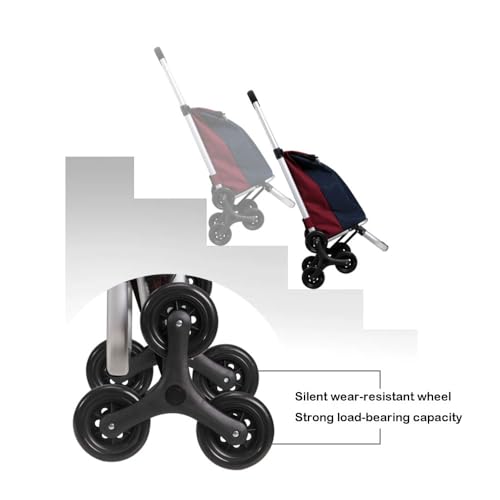 Carrito de Compras Plegable con Ruedas y Bolsa Impermeable miniatura 3