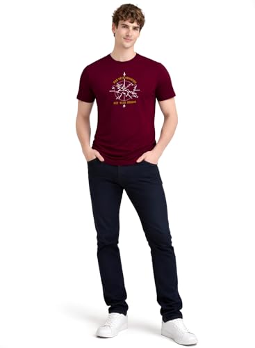T-shirt confortable en coton pour homme élégant coupe normale