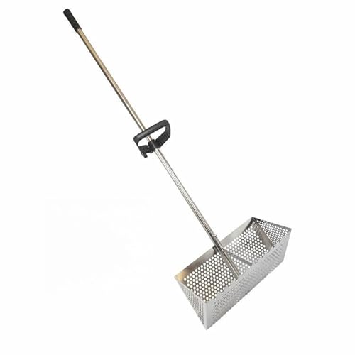 Stainless Steel Beach Sand Rake with Detachable Long Handle, Versatile