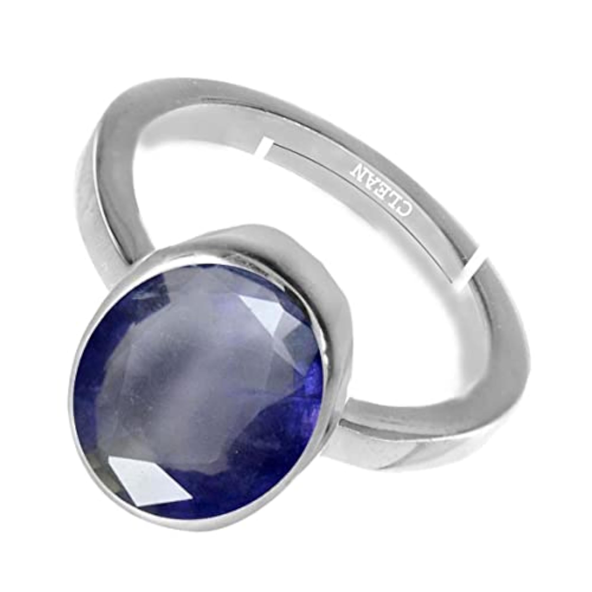 Women's Adjustable Iolite 925 Sterling Silver Ring