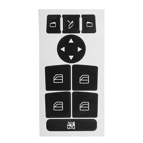 Rénover Habitacle Benz W204 avec l'Autocollant Réparation Bouton Noir Mat