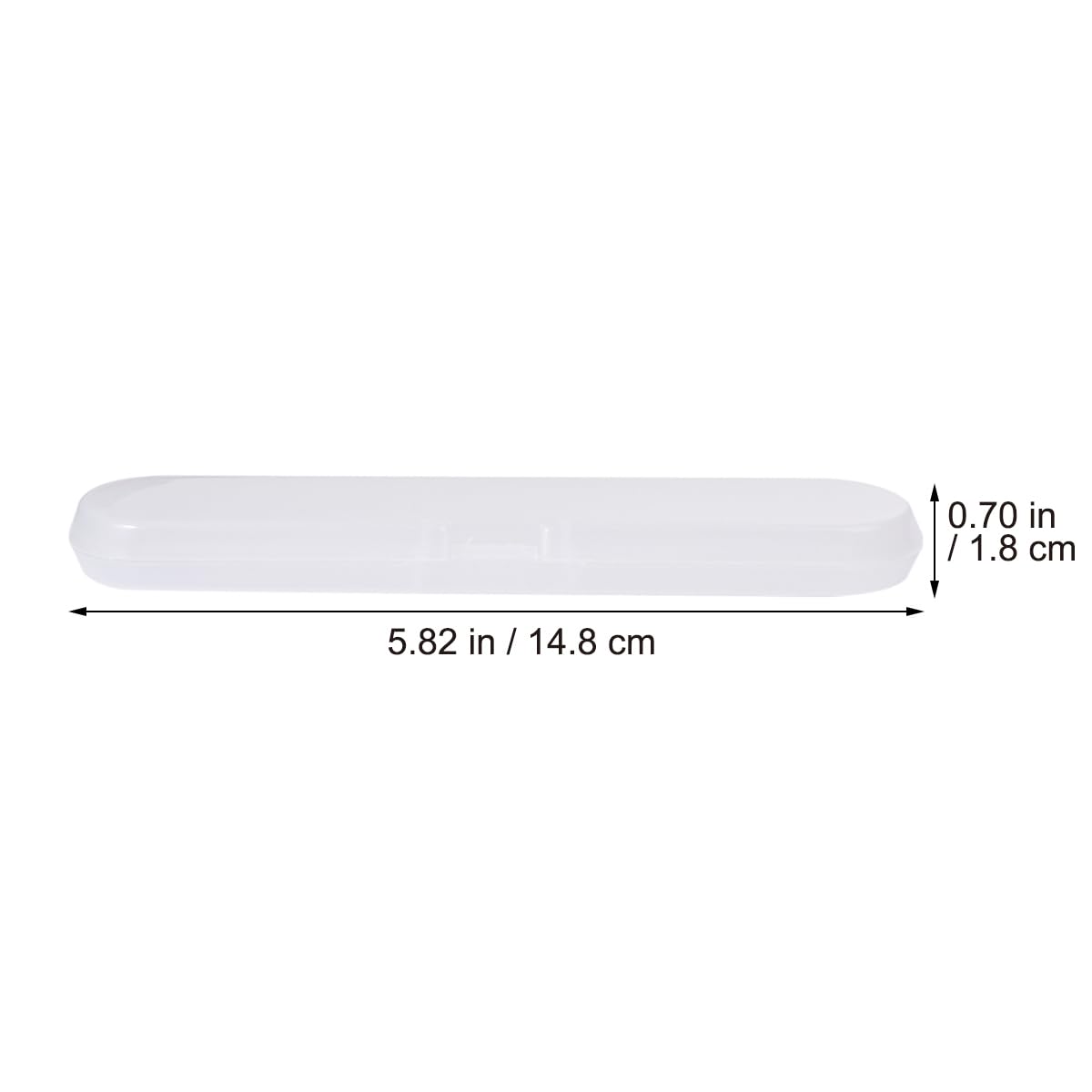 VOSAREA 2pcs Digital Storage Case Lightweight Plastic Box for Oral Holder Carrying and Organizing Temperature Measurement Tool 5.82 X 1.18 X 0.70 in