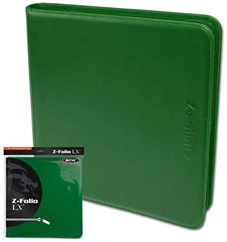 QUATATION 12冊 Amazon.com: BCW Z-Folio LX Zipper Portfolio - Premium Green