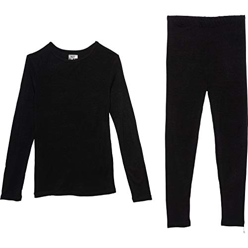 32 DEGREES Kid's Heat Base Layer Set, Jet Black, Medium