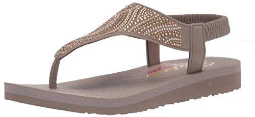 Skechers Womens Meditation – New Moon Slingback Sandal, Taupe, 7 (B0829S1CBT) Amazon Price History, Amazon Price Tracker