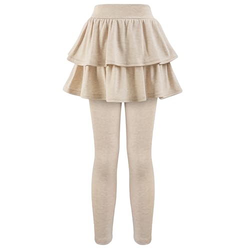 Girls School Uniform Pants Leggings with Skirts Stretch Warm Jegging 4-12 Years4