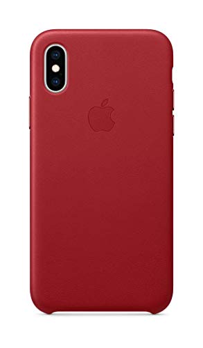 Image of Apple iPhone Xs Leather Case - (Product) RED