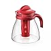 Tescoma 647110.2 dzbanek do herbaty z filtrem Monte Carlo 1,5 l, czerwony, tworzywo sztuczne