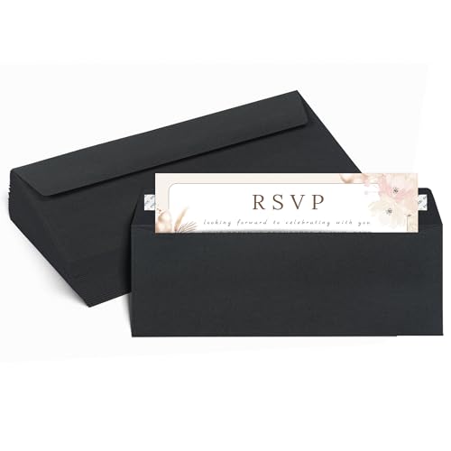 Enveloppes pour invitations et vacances noires idéales pour sublimer vos vœux