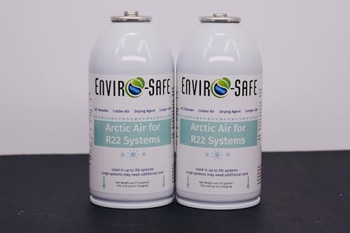 ENVIRO-SAFE Arctic Air for R-22 Systems AC Booster & Moisture Remover Dual-Action Performance Enhancer for Colder Air & Extended System Life 2 4 oz Cans