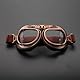MUXSAM 1Stück Schutzbrillen Sonnenbrille Vintage Motorradbrille Fliegerbrille für Fahrrad Skibrillen Vintage Motorräder Brille für ATV Bike,Durchsichtig
