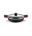 BRA CACEROLA Premiere Rojo Baja 36CM, Aluminium, Único, Taglia Unica